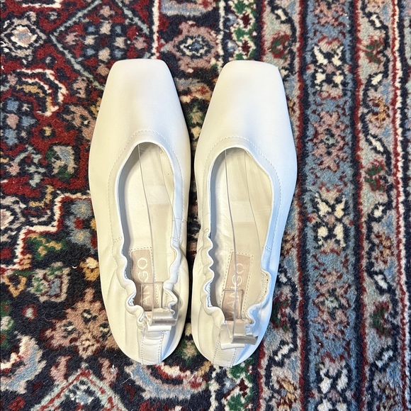 Mango Gathered Leather Ballerina Flats - Picture 8 of 8